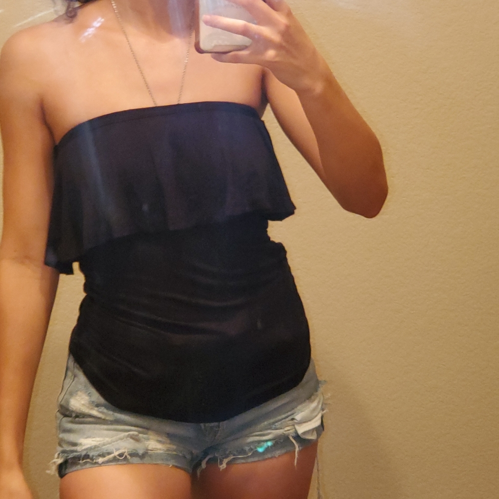 Ruffle Tube Top
